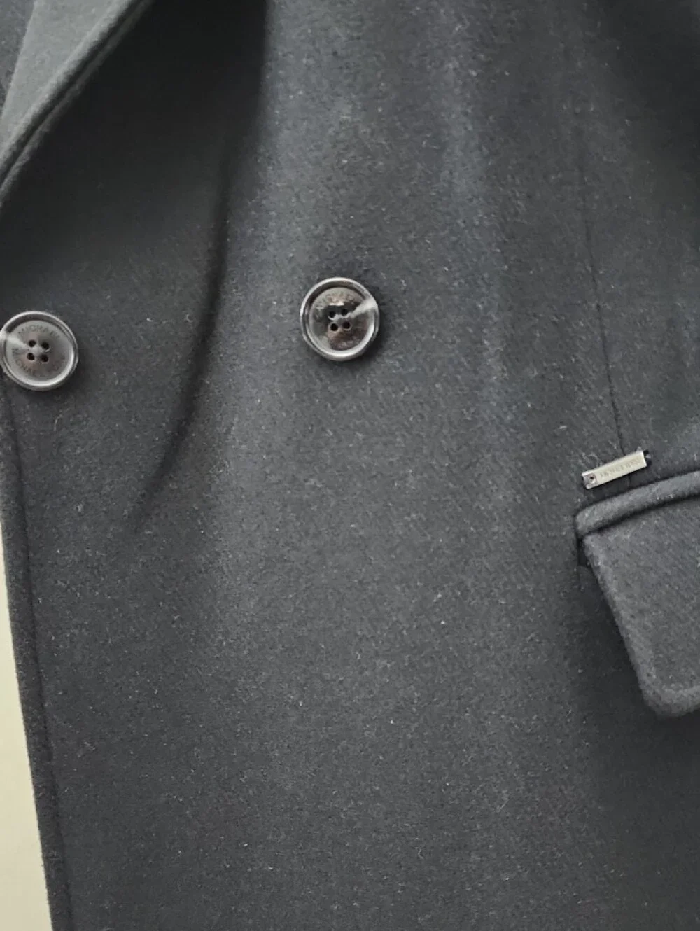 Michael Kors Black Long Belted Trench Peacoat